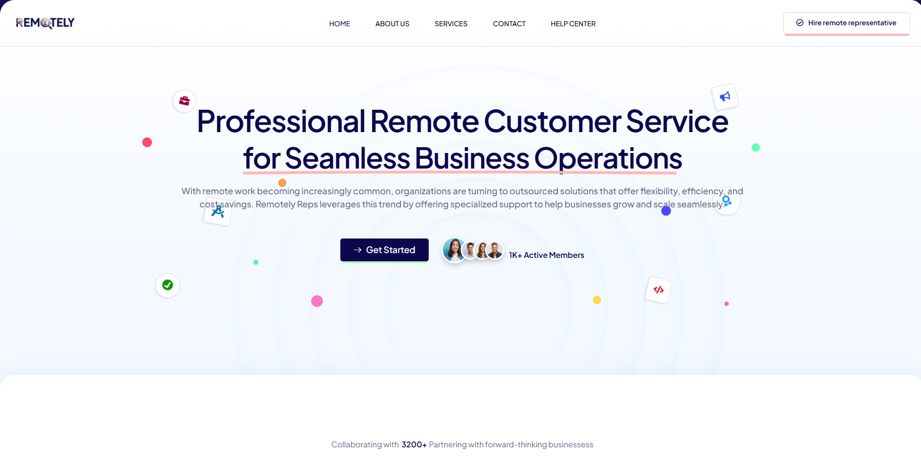 Remotely – Remote Customer Support & Virtual Staffing Website Remotely – Remote Customer Support & Virtual Staffing Website